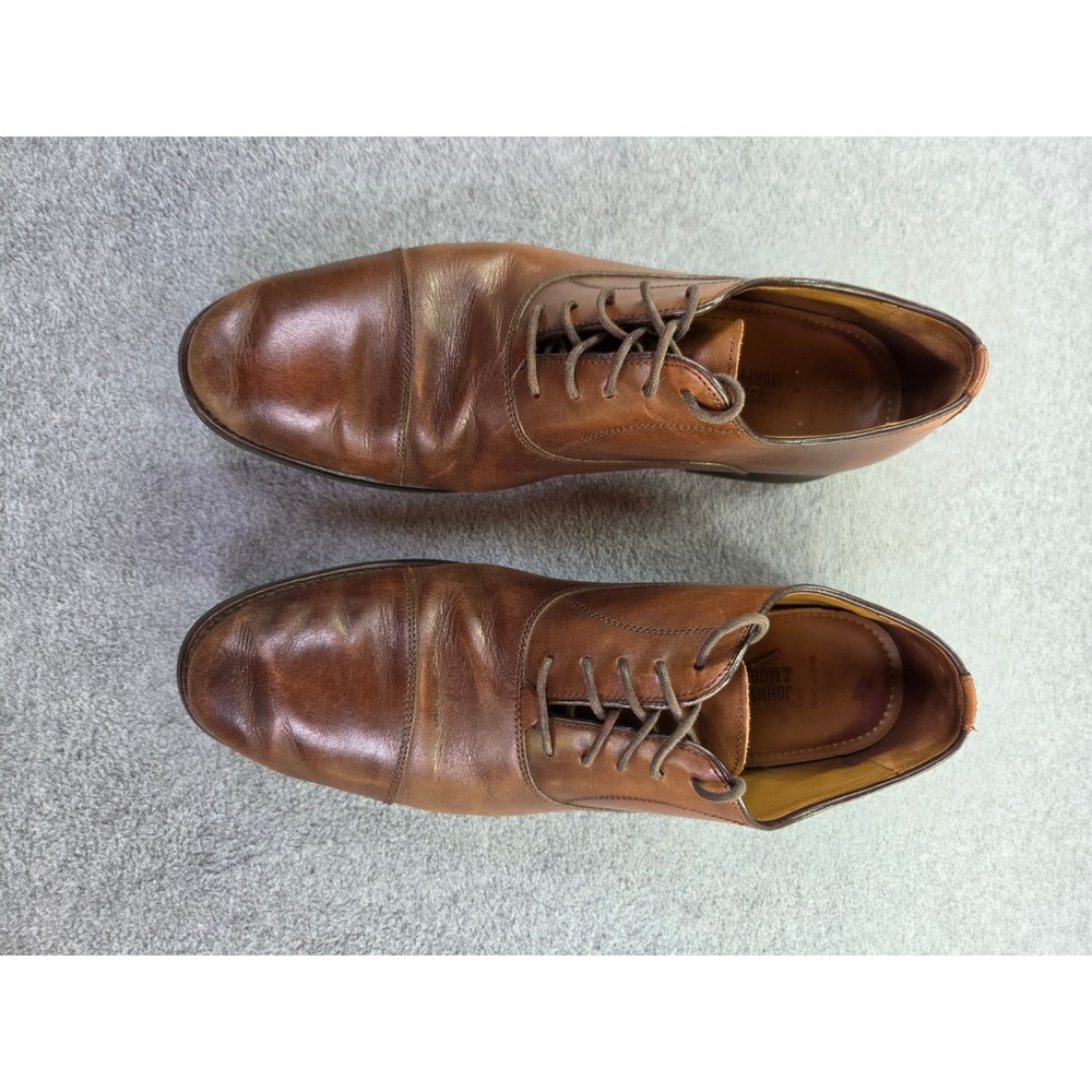 Johnston & Murphy Mens 20-3916 Cap Toe Oxford Shoes 11.5M Brown Professional
